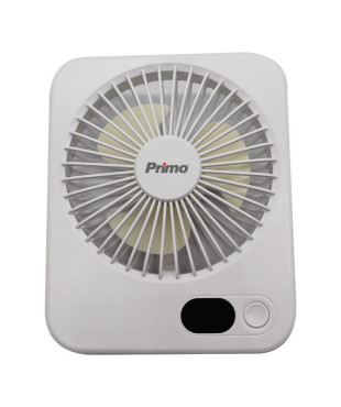 Ανεμιστήρας Mini PRMF-80692 Primo 5'' 12.5cm Λευκός Επαναφορτιζόμενος