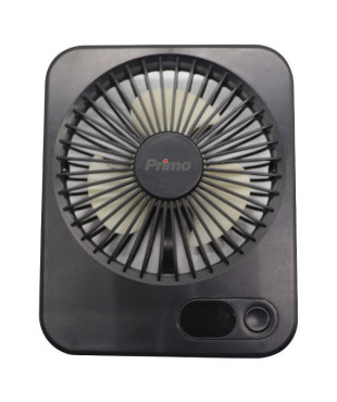 Ανεμιστήρας Mini PRMF-80693 Primo 5'' 12.5cm Μαύρος Επαναφορτιζόμενος