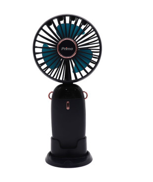 Ανεμιστήρας Mini PRMF-80697 Primo 3.5'' 9cm Μαύρος Επαναφορτιζόμενος