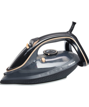 Σίδερο ατμού PRSI-40505 Primo Κεραμική πλάκα 3100W Anti-drip-Anti-calc-Auto shut-off Μαύρο-Kρεμ