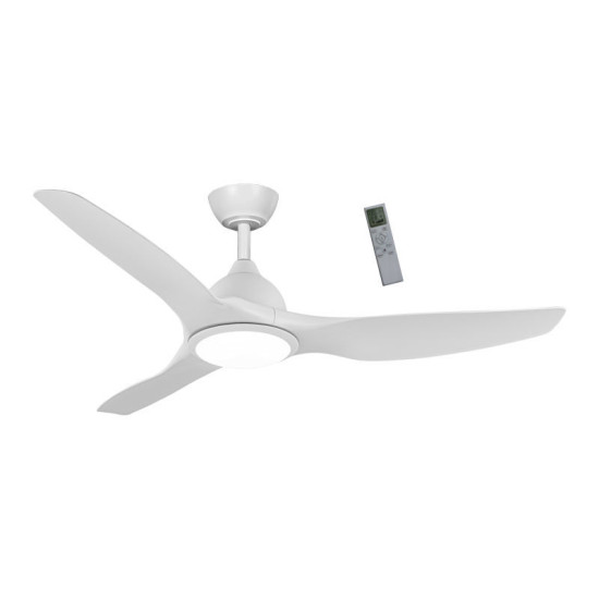 Ανεμιστήρας Οροφής PRCF-80723 Primo 52'' 132εκ. Με Τηλεχειριστήριο 1Φως LED 3Φτερά Λευκός