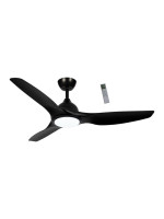 Ανεμιστήρας Οροφής PRCF-80724 Primo 52'' 132εκ. Με Τηλεχειριστήριο 1Φως LED 3Φτερά Μαύρος