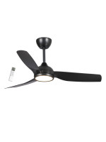 Ανεμιστήρας Οροφής PRCF-80728 PRIMO 52'' 132εκ. Με Τηλεχειριστήριο 1 Φως LED 3Φτερά IP66 με WiFi Μαύρος