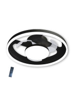 Ανεμιστήρας Οροφής PRCF-80725 Primo 20'' 50εκ. Με Τηλεχειριστήριο 1Φως LED 3 Φτερά Μαύρος