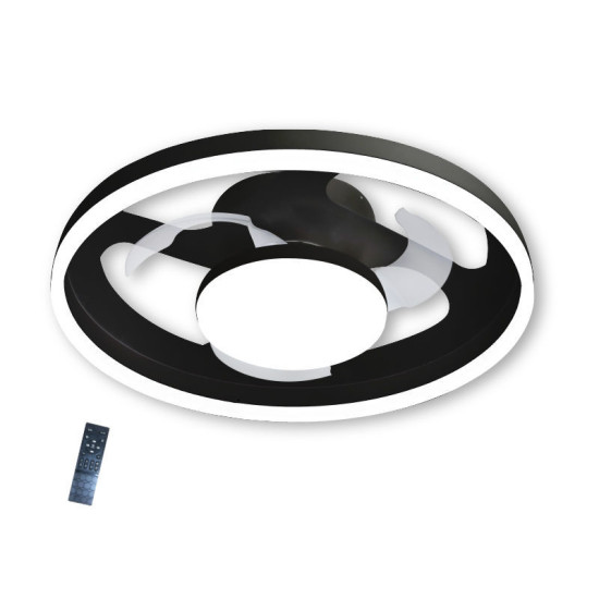 Ανεμιστήρας Οροφής PRCF-80725 Primo 20'' 50εκ. Με Τηλεχειριστήριο 1Φως LED 3 Φτερά Μαύρος