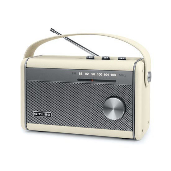 Ραδιόφωνο M-098SC MUSE Μπαταρίας-Ρεύματος με Bluetooth Κρεμ