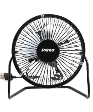 Ανεμιστήρας Mini PRMF-80426 Primo 4'' 10εκ. Με USB Μαύρος