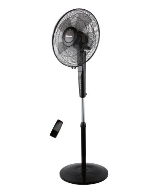 Ανεμιστήρας Ορθοστάτης PRSF-80505 Primo 16'' 40εκ. Με Τηλεχειριστήριο 5Φτερά Μαύρος
