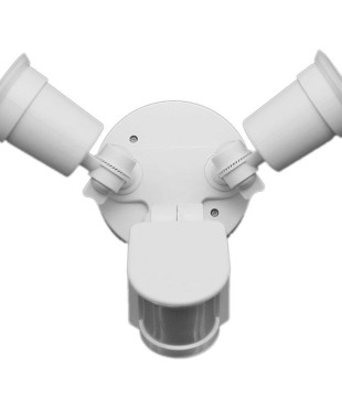 Ανιχνευτής ES-B06B Alfaone Κίνησης 180° Ε27 Λαμπτήρες 2Χ150W Λευκός