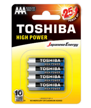 Μπαταρία TOSHIBA AAA - LR03GCP BP-4