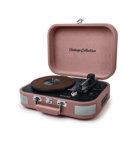 Πικάπ-Bluetooth MT-201BTP MUSE Με USB Ροζ