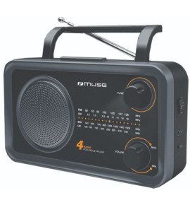 Ραδιόφωνο M-06DS MUSE Μπαταρίας-Ρεύματος Αναλογικό Μαύρο