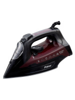 Σίδερο ατμού PRSI-40313 Primo Κεραμική πλάκα 3000W Anti-drip-Anti-calc-Auto shut-off Μαύρο-Μπορντώ