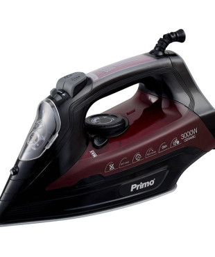 Σίδερο ατμού PRSI-40313 Primo Κεραμική πλάκα 3000W Anti-drip-Anti-calc-Auto shut-off Μαύρο-Μπορντώ