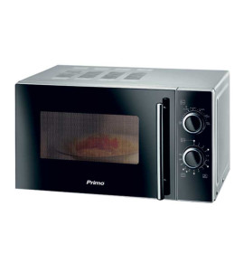 Φούρνος μικροκυμάτων PRMW-40247 Primo 20L 700W Yάλινη πρόσοψη Μαύρος-Silver