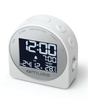 Ψηφιακό Ρολόι M-09CW Muse Μπαταρίας Λευκό