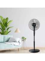 Ανεμιστήρας Ορθοστάτης PRSF-80601D Primo 16'' 40εκ. Με Τηλεχειριστήριο και DC μοτέρ Μαύρος