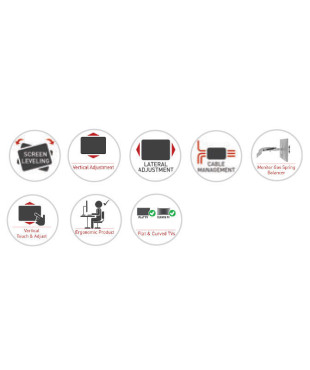 Βάση Οθόνης Γραφείου M121P.B Barkan 13