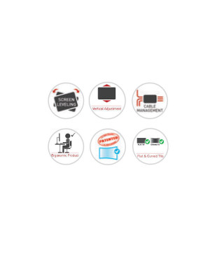 Βάση Οθόνης Γραφείου M121T Barkan 13