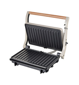 Τοστιέρα Panini PRPT-40493 Primo Αντικολλητικές πλάκες 1000W Wooden-Γκρι