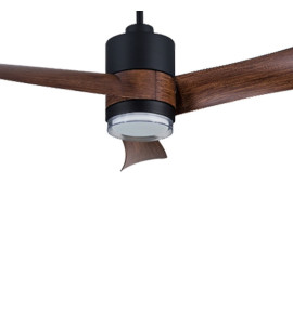 Ανεμιστήρας Οροφής PRCF-80663 PRIMO 54'' 137εκ. DC Με Τηλεχειριστήριο 1 Φως LED Μαύρος με 3 καφέ φτερά