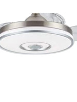 Ανεμιστήρας Οροφής PRCF-80682 Primo DC 42'' 106εκ. Με Τηλεχειριστήριο 1Φως LED 3Φτερά Ασημί