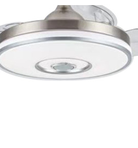 Ανεμιστήρας Οροφής PRCF-80682 Primo DC 42'' 106εκ. Με Τηλεχειριστήριο 1Φως LED 3Φτερά Ασημί