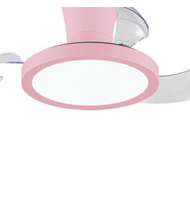 Ανεμιστήρας Οροφής PRCF-80684 Primo Kids Series DC 26'' 65εκ. Με Τηλεχειριστήριο 1 Φως LED 3Φτερά Ροζ