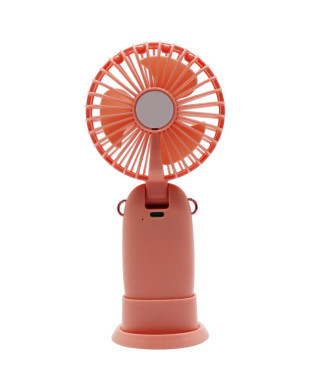 Ανεμιστήρας Mini PRMF-80694 Primo 3.5'' 9cm Ροζ Επαναφορτιζόμενος