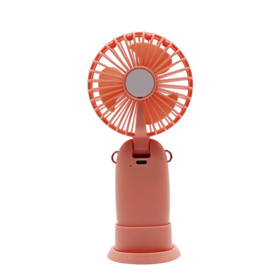 Ανεμιστήρας Mini PRMF-80694 Primo 3.5'' 9cm Ροζ Επαναφορτιζόμενος