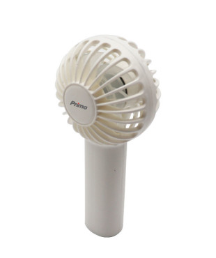 Ανεμιστήρας Mini Χειρός PRMF-80689 Primo 2.5'' 6cm Λευκός Επαναφορτιζόμενος
