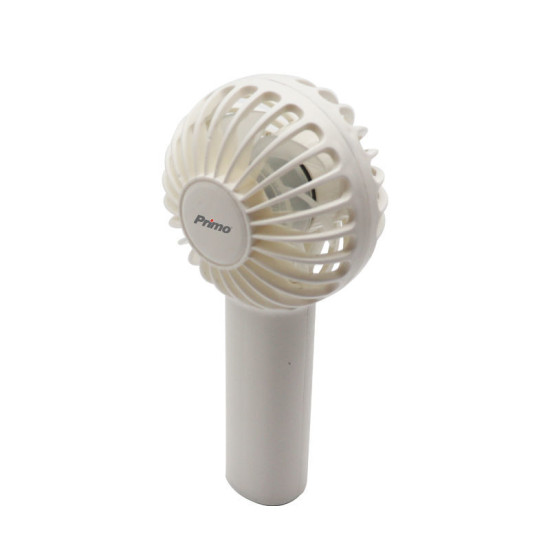 Ανεμιστήρας Mini Χειρός PRMF-80689 Primo 2.5'' 6cm Λευκός Επαναφορτιζόμενος