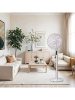 Ανεμιστήρας Ορθοστάτης PRSF-80645 Primo 16'' 40εκ. Με Τηλεχειριστήριο 9Φτερά Λευκός 2 σε 1