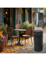 Σόμπα Υγραερίου Εξωτερικού Χώρου PRPH-81119 Primo Μαύρη 39x100cm