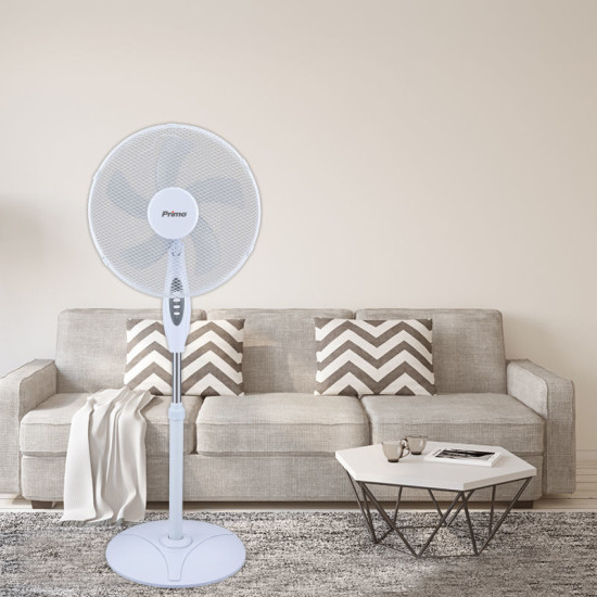 Ανεμιστήρας Ορθοστάτης PRSF-80716 Primo 40εκ. Λευκός/Γκρι