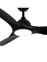 Ανεμιστήρας Οροφής PRCF-80724 Primo 52'' 132εκ. Με Τηλεχειριστήριο 1Φως LED 3Φτερά Μαύρος