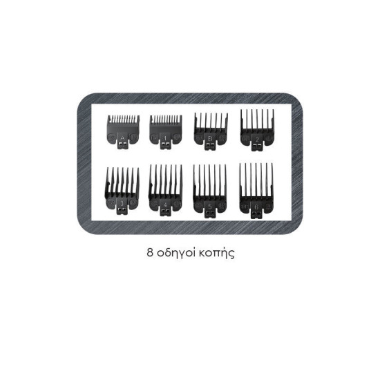 Κουρευτική μηχανή PRΗΤ-40564 PRIMO Επαναφ 180Μ Digital Μαύρη/Τυρκουάζ