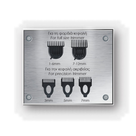 Σετ ανδρικής περιποίησης PRMG-40568 PRIMO 15σε1 Επαναφ 150M Digital IPX6 Ανθρακί