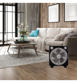Ανεμιστήρας Box Fan PRBF-80556 Primo 12'' 30εκ. Μαύρος-Γκρι
