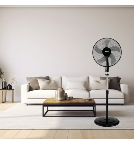 Ανεμιστήρας Ορθοστάτης 16'' 40CM PRSF-80448 Primo Μαύρος-Γκρι 5Φτερά 50W