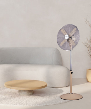 Ανεμιστήρας Ορθοστάτης PRSF-80573 Primo 16'' 40εκ. Μεταλλικός Κρεμ