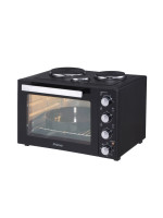 Ηλεκτρικό Φουρνάκι PREO-40253NS Primo Με 3 Εστίες 50L Με λειτουργία αέρα Μαύρο