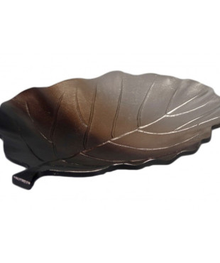 Πιατέλα Μεταλλική Διακοσμητική Φύλλο-KR-2020