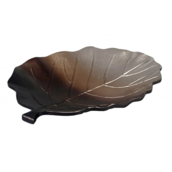 Πιατέλα Μεταλλική Διακοσμητική Φύλλο-KR-2020