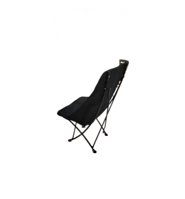 Πολυθρόνα παραλίας βαρέως τύπου από ανοξείδωτο ατσάλι ,σε μαύρο και κόκκινο χρώμα