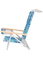 Πολυθρόνα-Ξαπλώστρα Παραλίας Αλουμινίου Με 5 Θέσεις