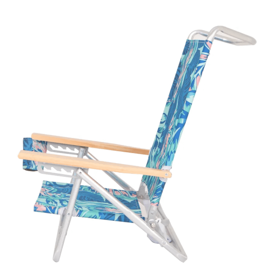 Πολυθρόνα-Ξαπλώστρα Παραλίας Αλουμινίου Με 5 Θέσεις