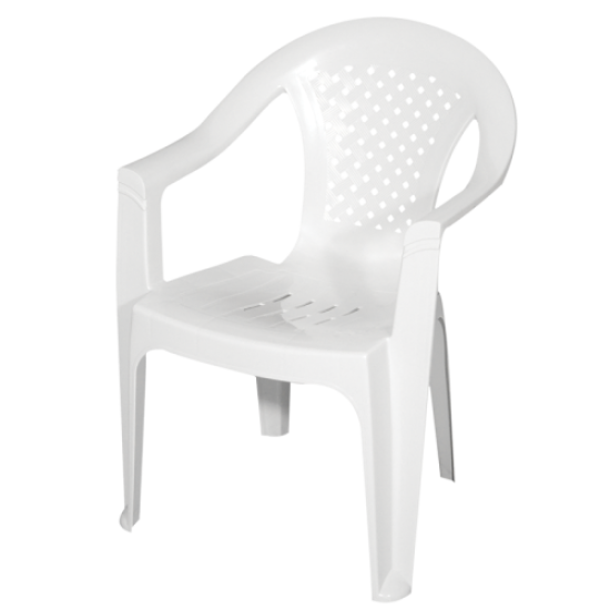 Πολυθρόνα Πλαστική λευκή Ariti 59x60x80εκ.