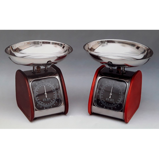 Αναλογική Ζυγαριά Κουζίνας Με Αποσπώμενο Ανοξείδωτο Μπολ850-KCH0901-cherry