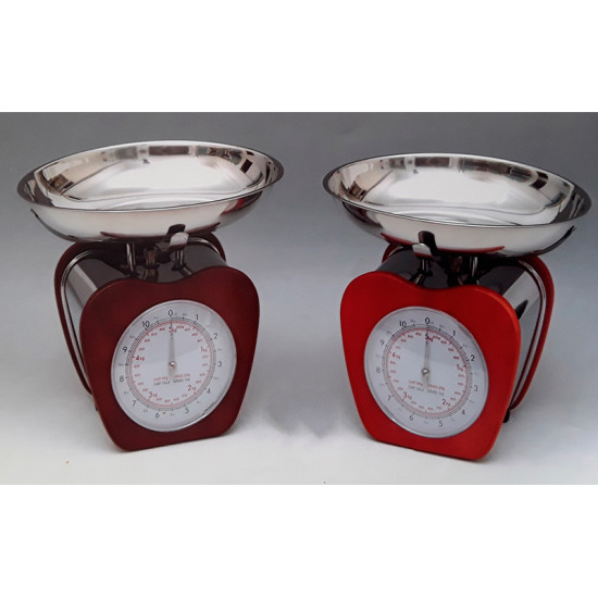 Αναλογική Ζυγαριά Κουζίνας με αποσπώμενο ανοξείδωτο μπολ849-SDQ0903-cherry